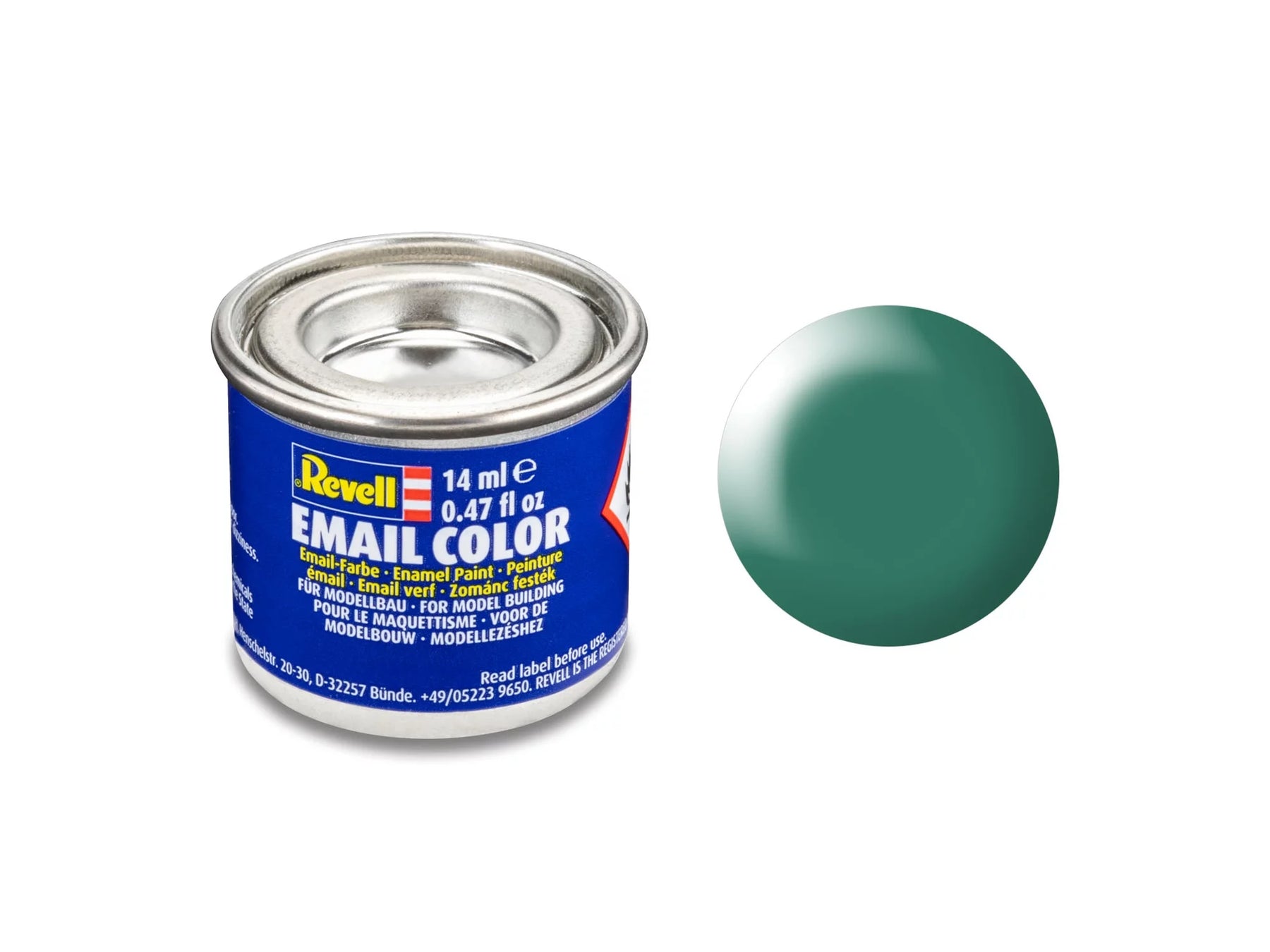 patinagroen, halfmat RAL 6000 Bus van 14 ml