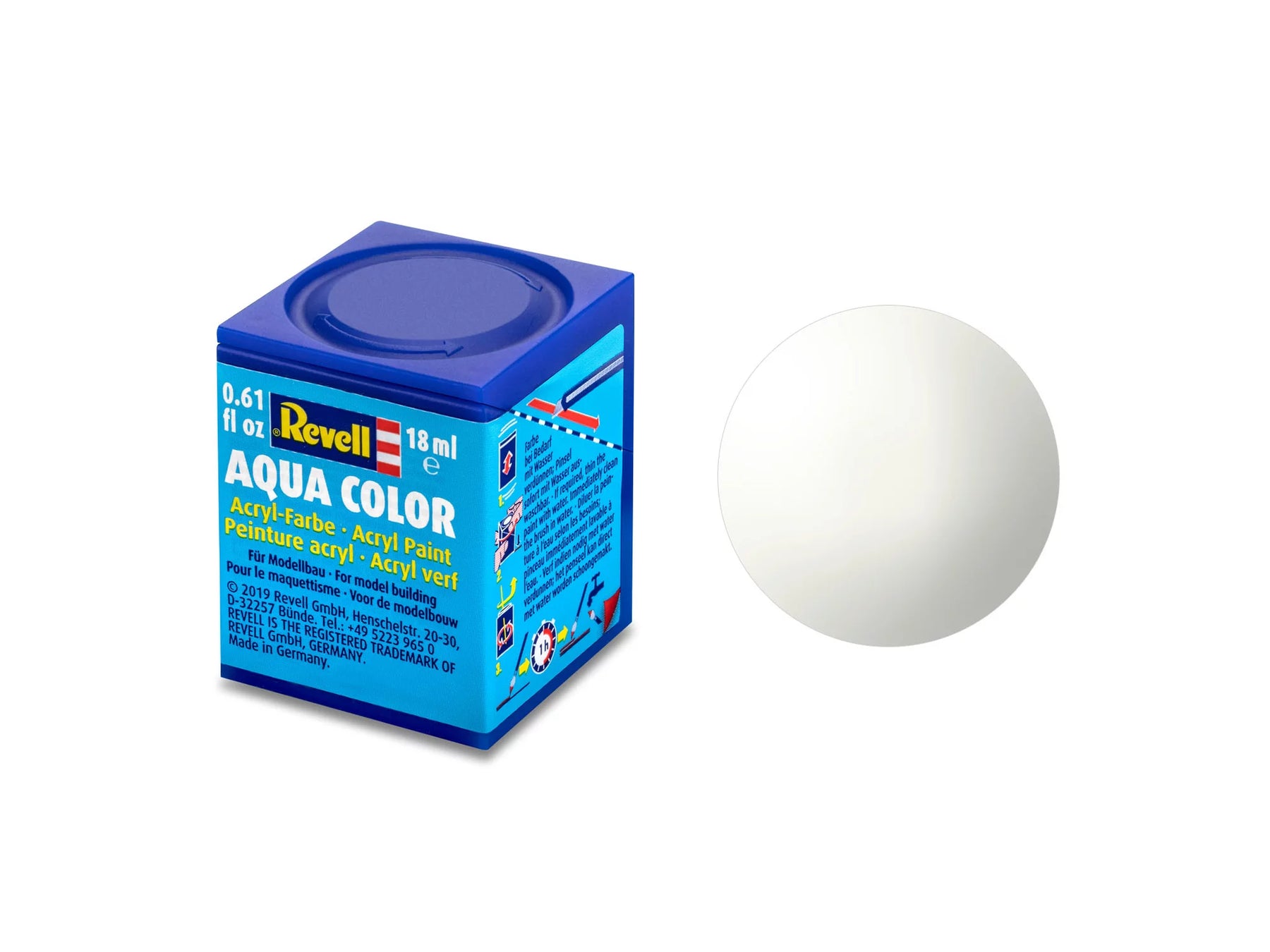 weiß, glänzend RAL 9010 Aqua Color 18 ml