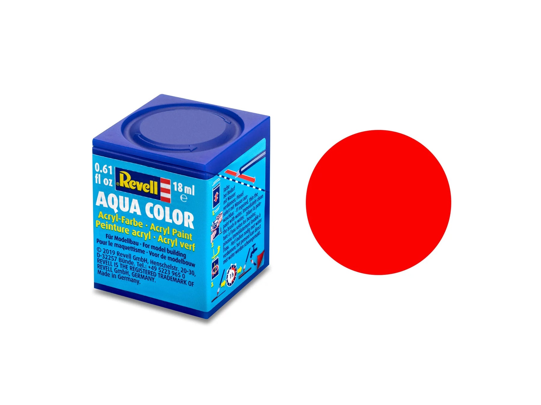 Aqua helder oranje, mat