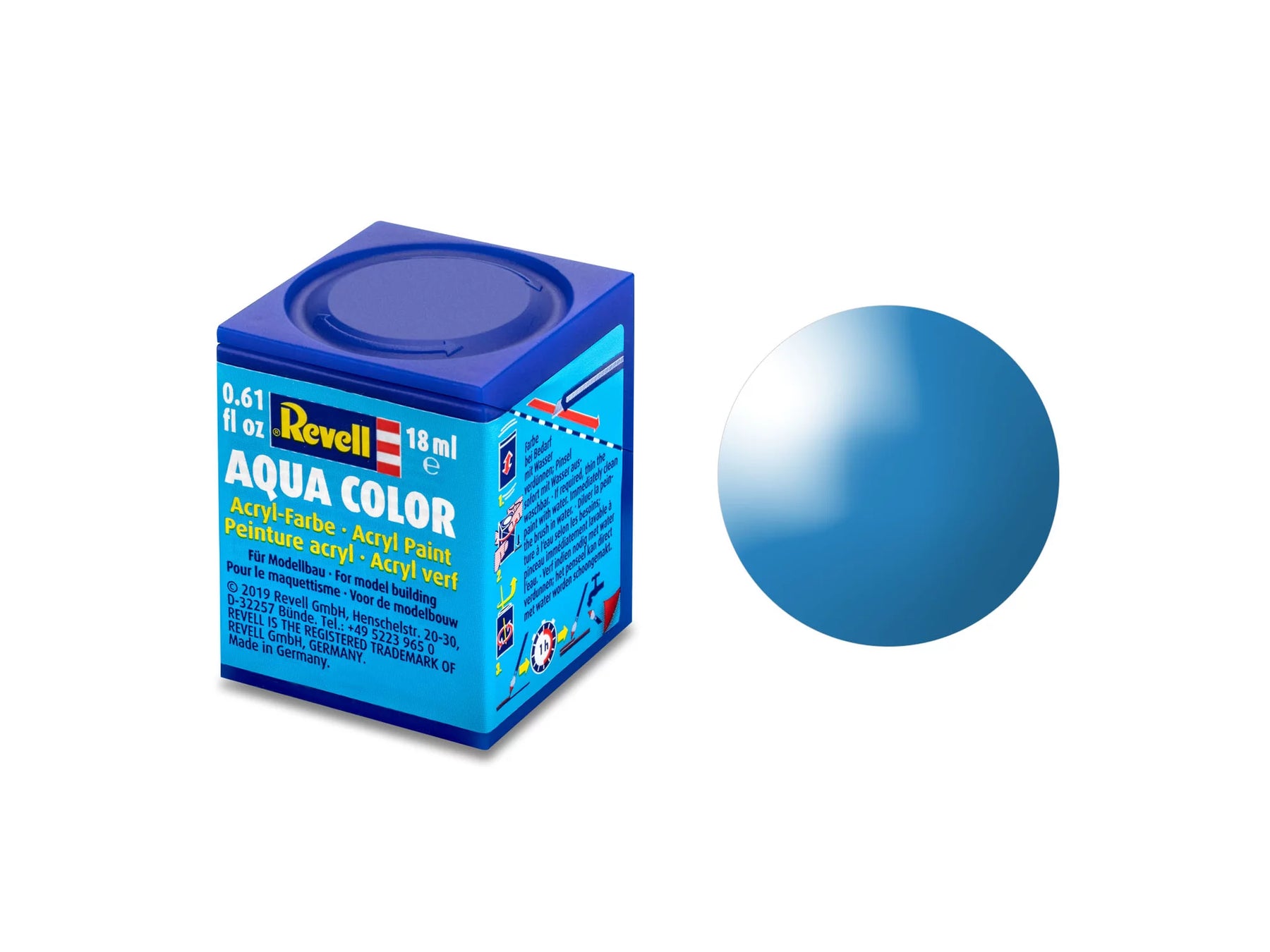 Aqua light blue, shiny