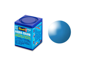Aqua light blue, shiny