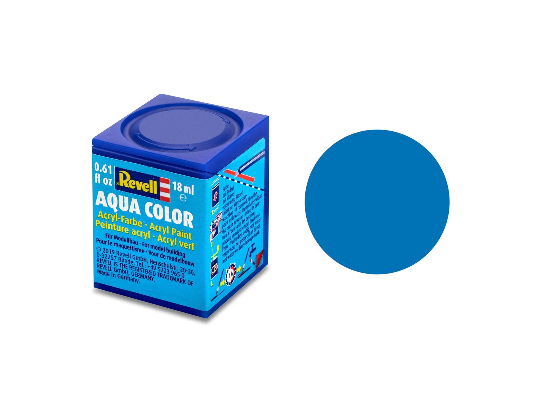 blue, matt RAL 5000 Aqua Color 18 ml