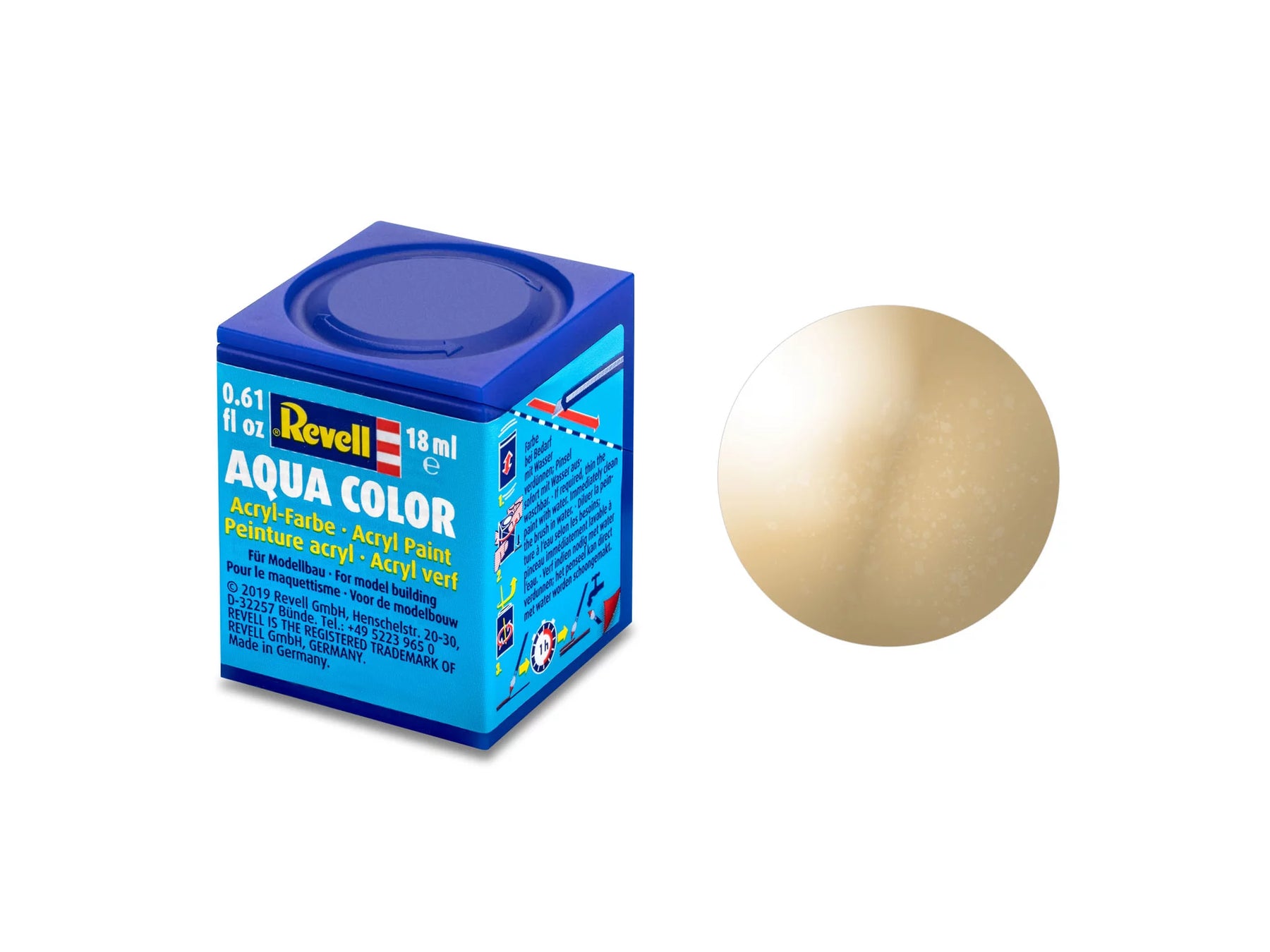 gold, metallic Aqua Color 18 ml