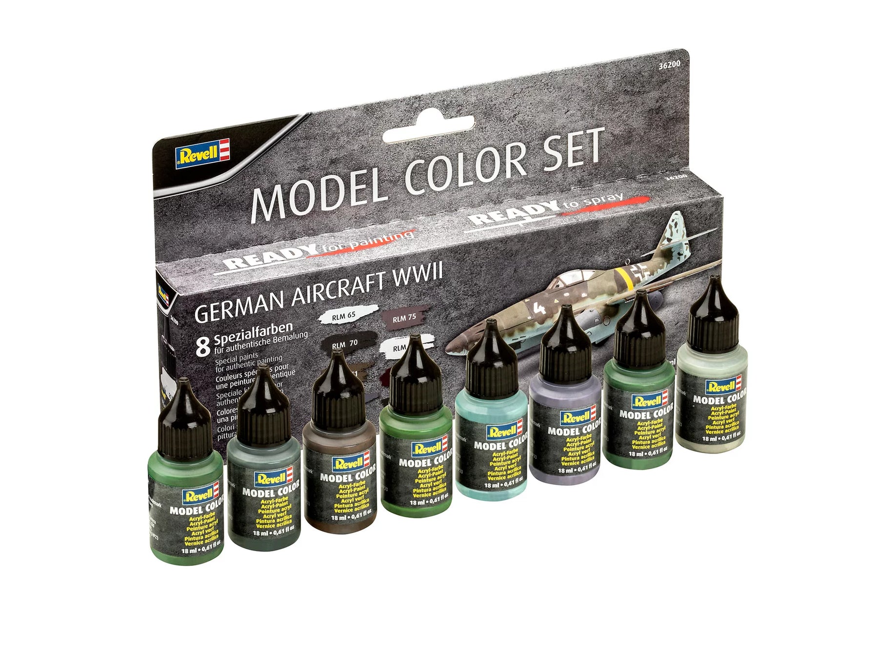 Modelkleur - Duitse vliegtuigen WO II (8x 18 ml)