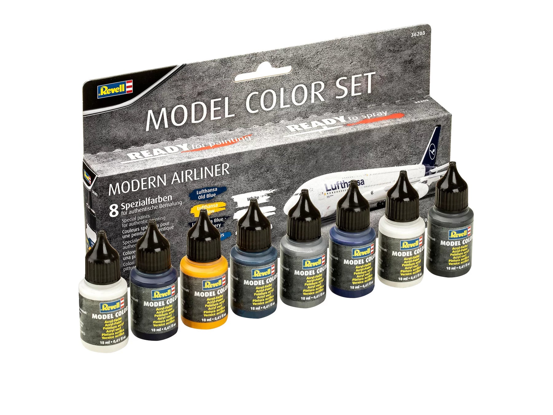 Modelkleur - Modern vliegtuig (8x 18 ml)