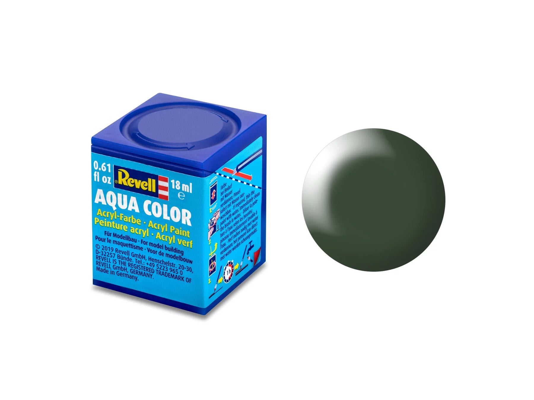 Aqua dunkelgrün, seidenmatt
