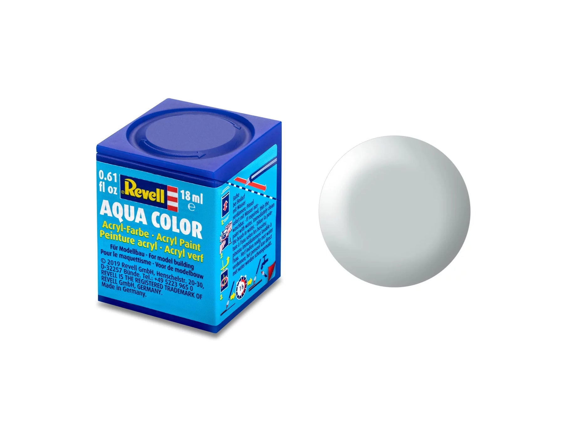 Aqua Color gris clair semi-mat 18 ml