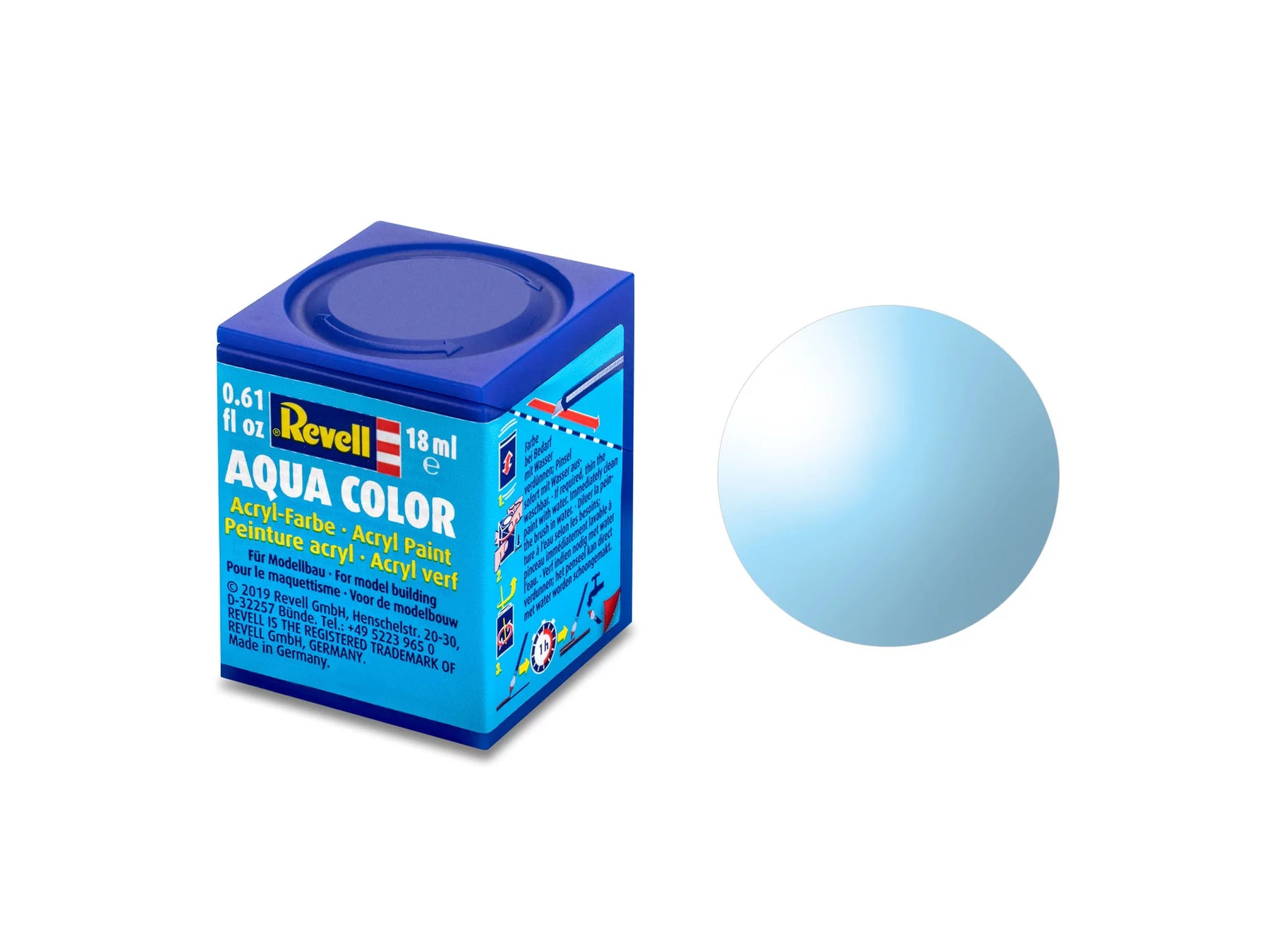 Aquablauw, helder