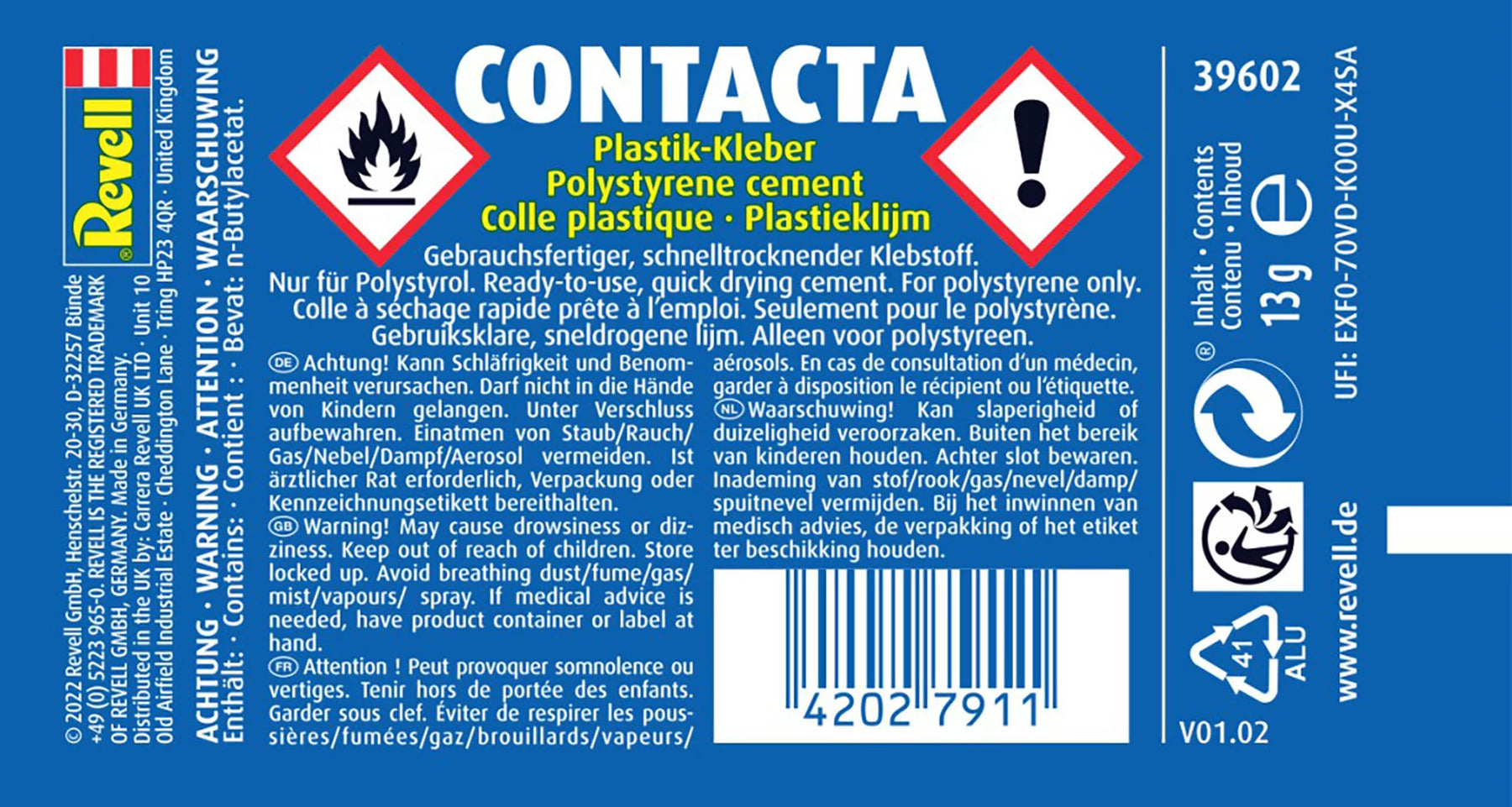 Contacta, colle en tube 13 g