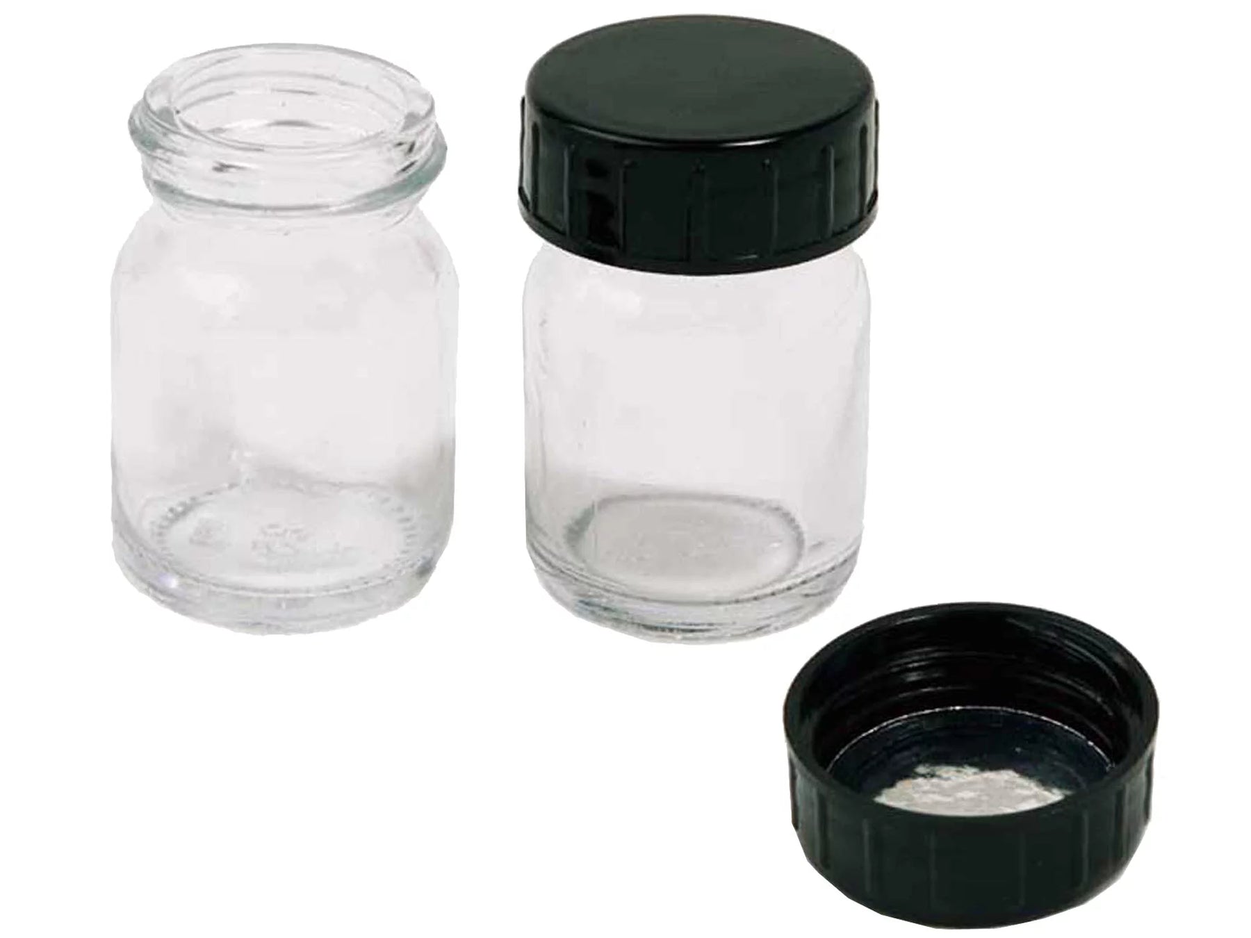 Glazen pot met deksel - 25ml (39107-39109)