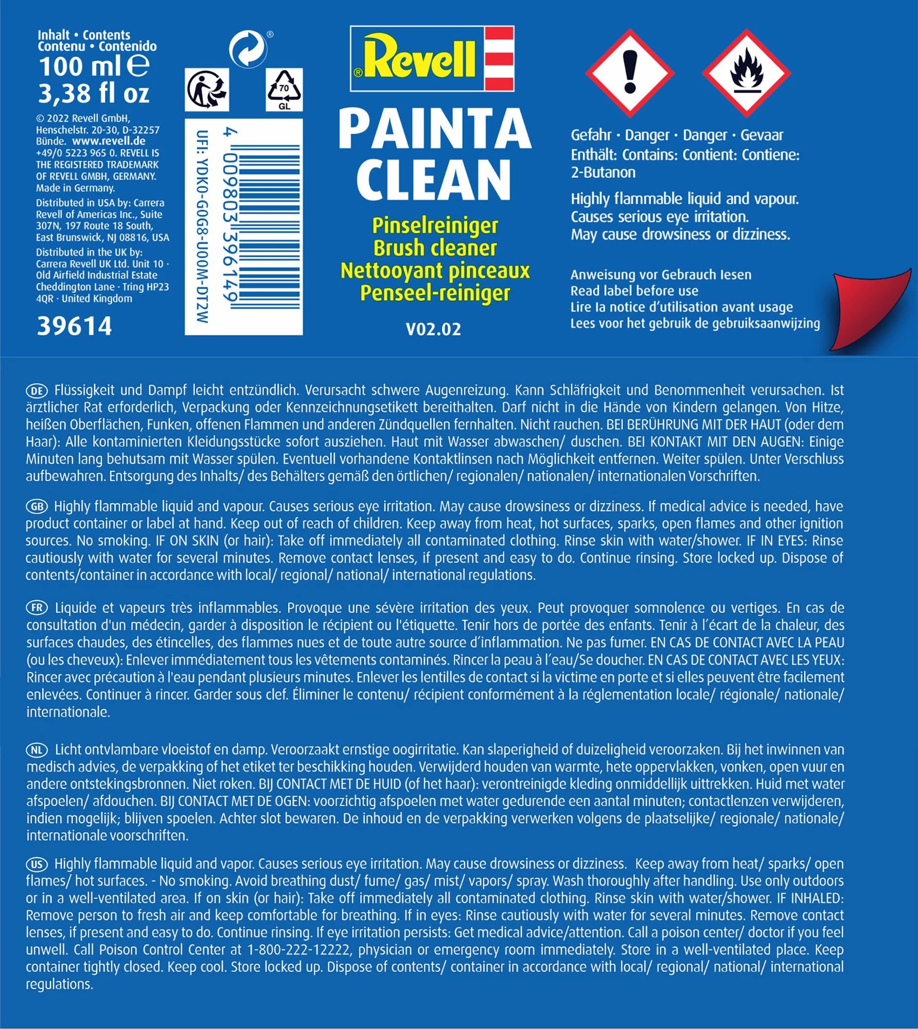 Painta Clean, Pinselreiniger 100ml