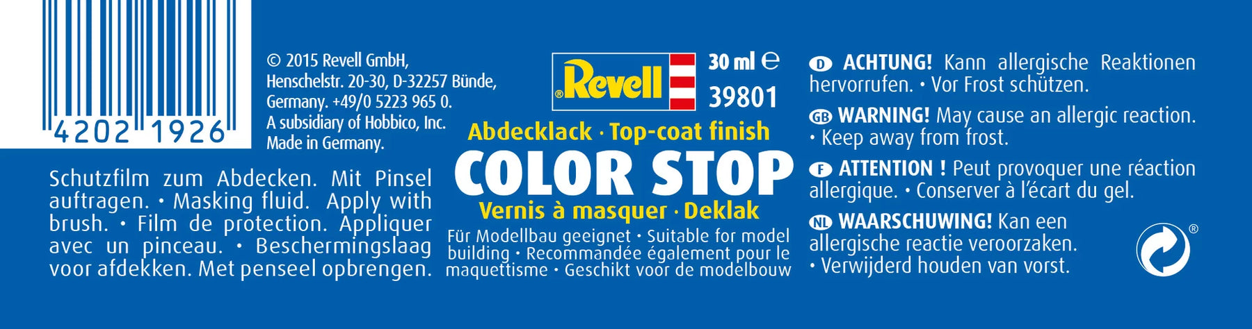 Color Stop, couche de finition 30ml