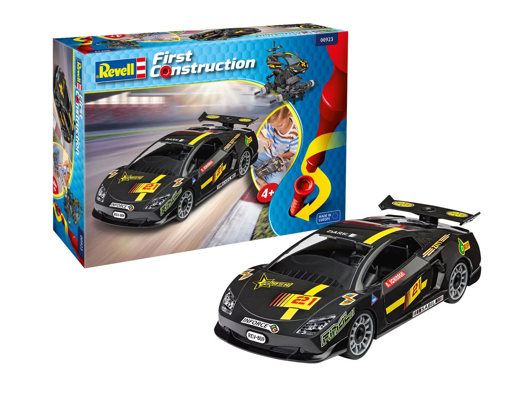 Rennwagen, schwarz