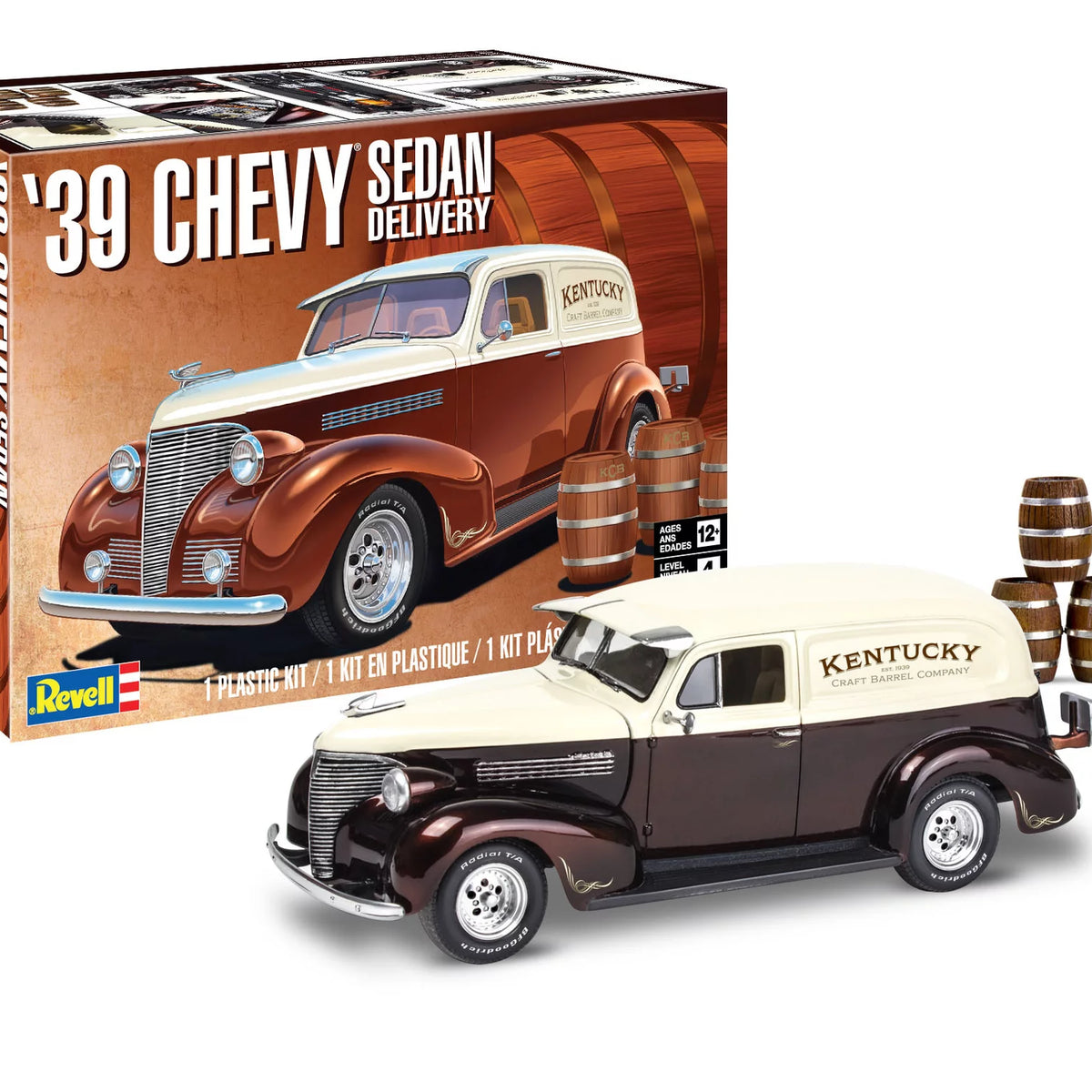 レベル　ローライダー　‘39 Chevy  Sedan Delivery Revell '39 Chevy Black Bomb Sedan Delivery Low Riders