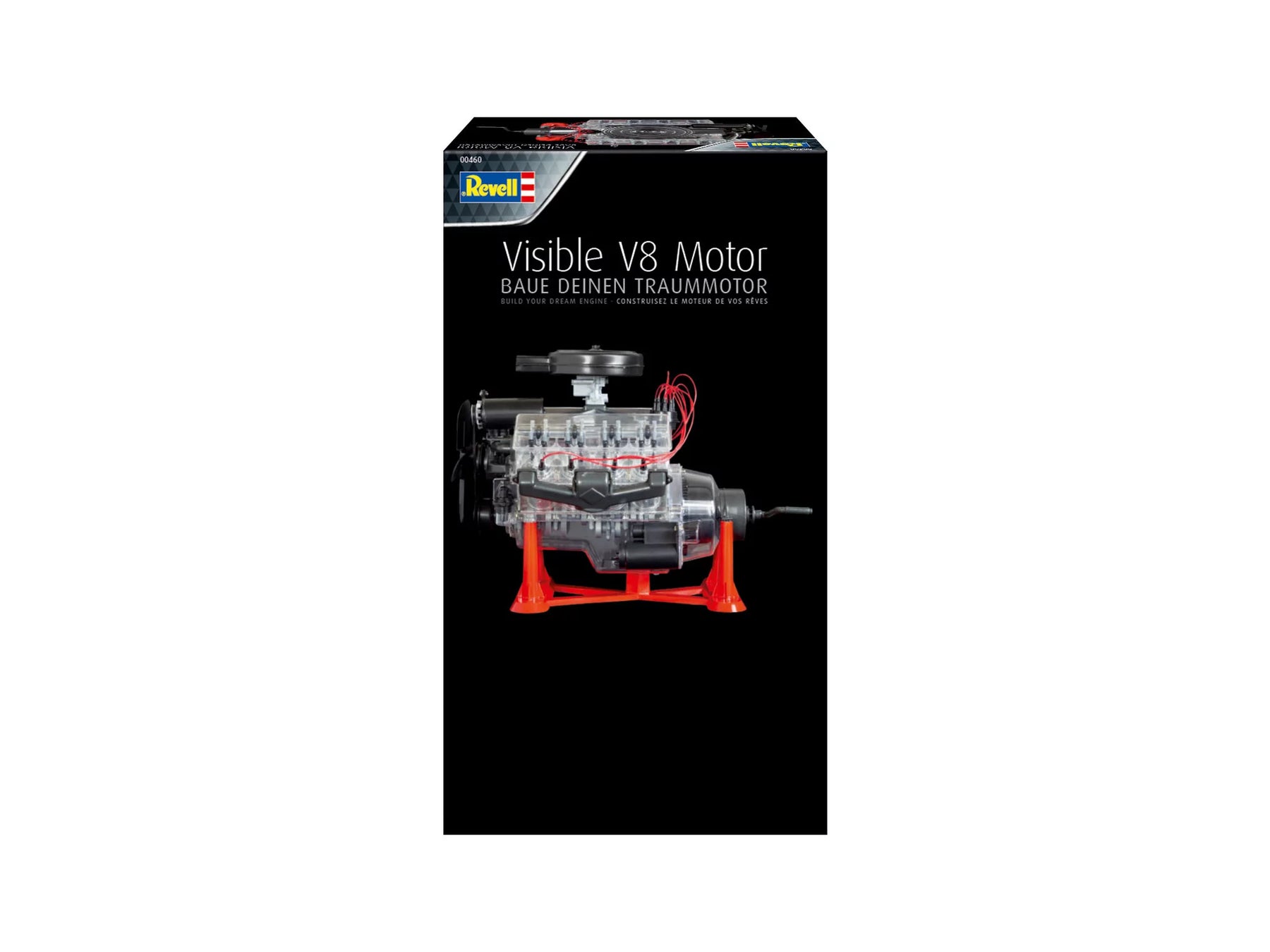 Visible V-8 engine