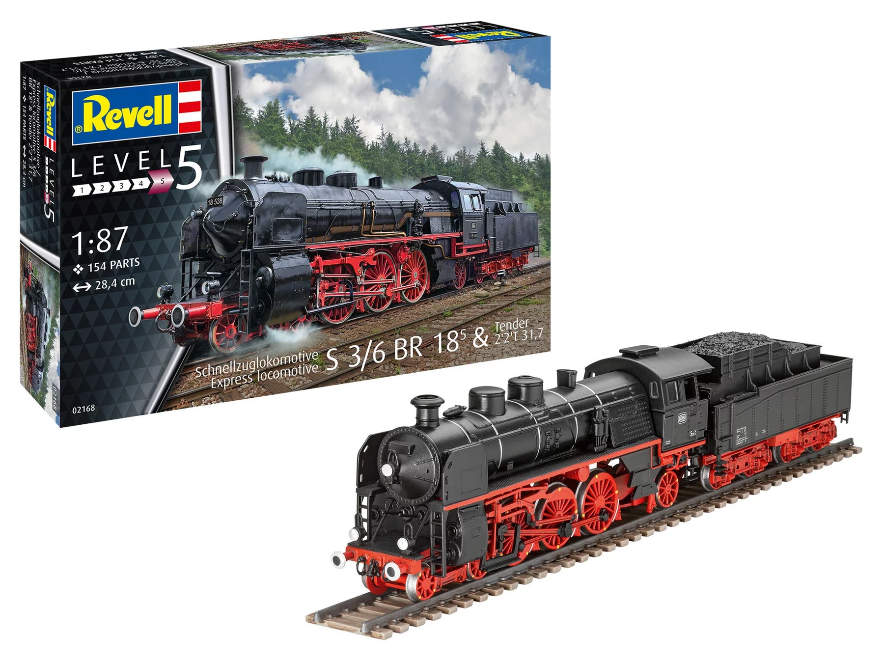 Schnellzuglokomotive S3-6 BR18(5) mit Tender 2‘2’T