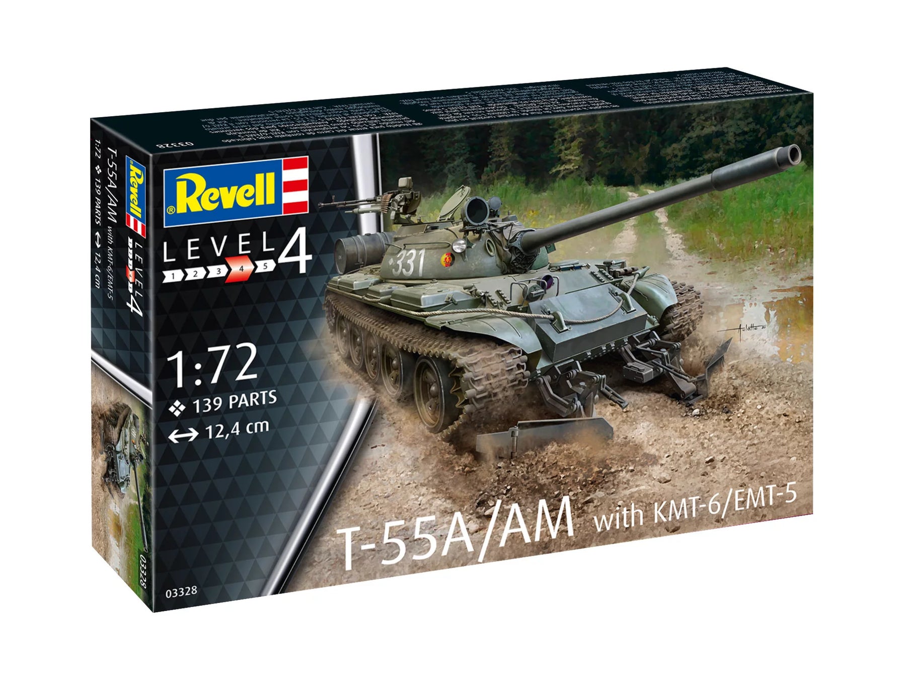 T-55A-AM with KMT-6-EMT-5