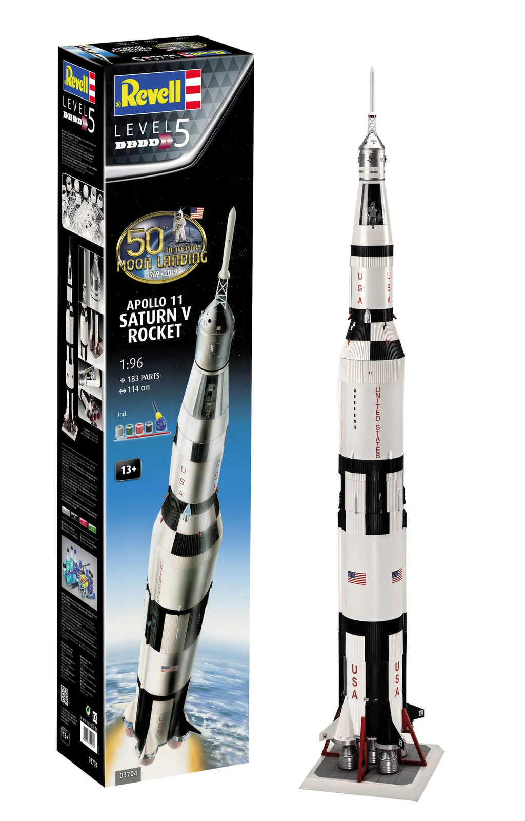 Apollo 11 Saturn v Rocket gift set