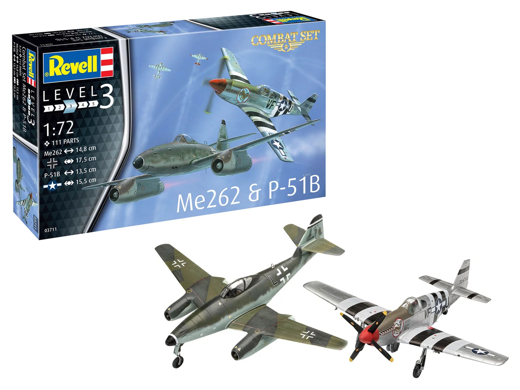 Gevechtsset Messerschmitt Me262 - P-51B Mustang