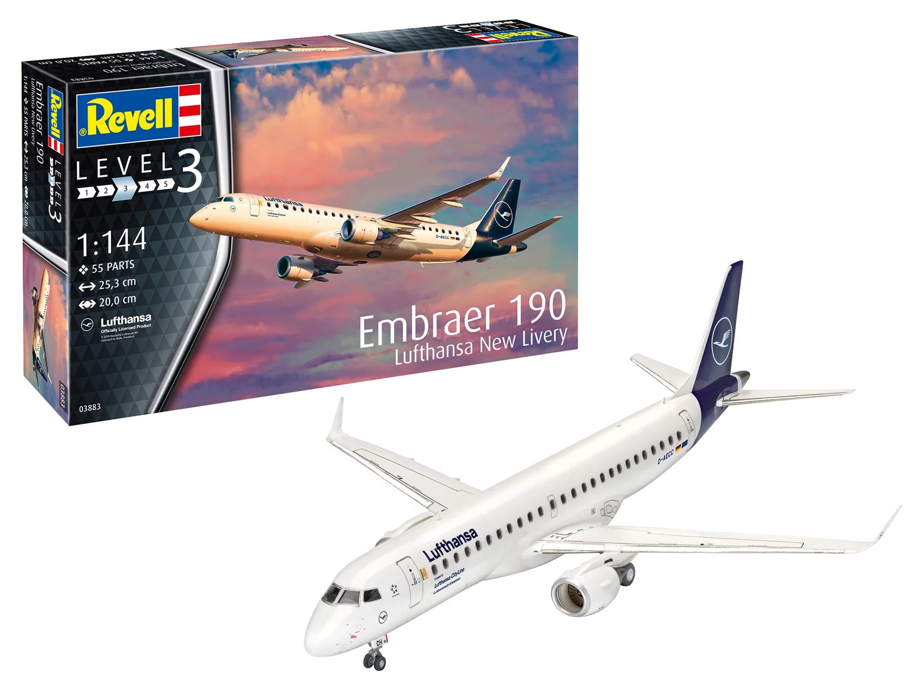 Embraer 190 "Lufthansa" nieuwe kleurstelling