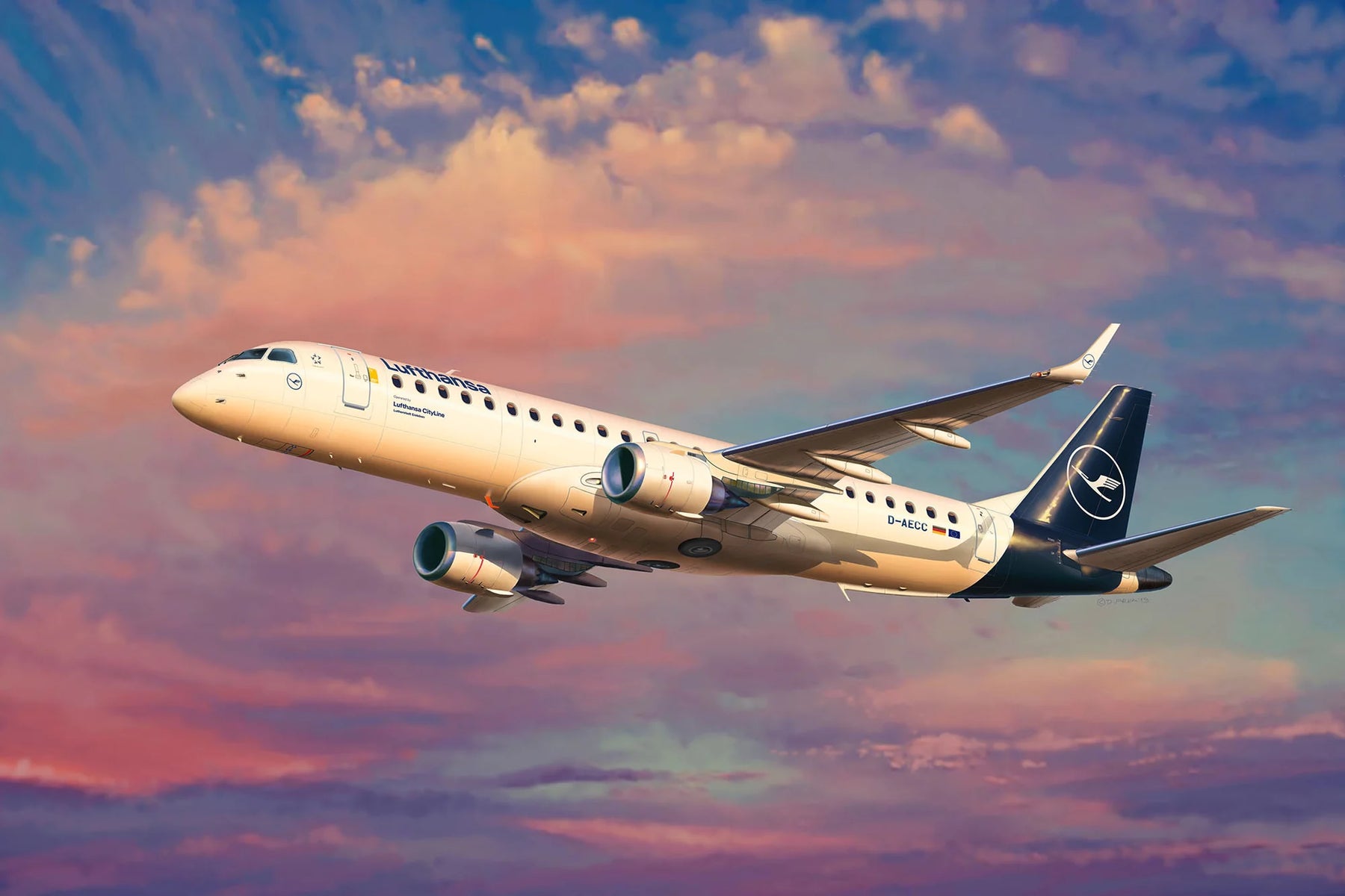 Embraer 190 "Lufthansa" nieuwe kleurstelling