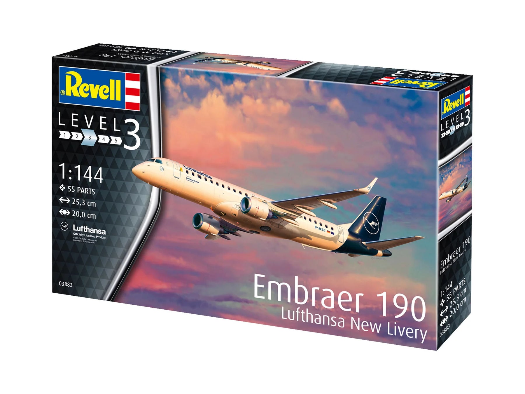 Embraer 190 "Lufthansa" nieuwe kleurstelling