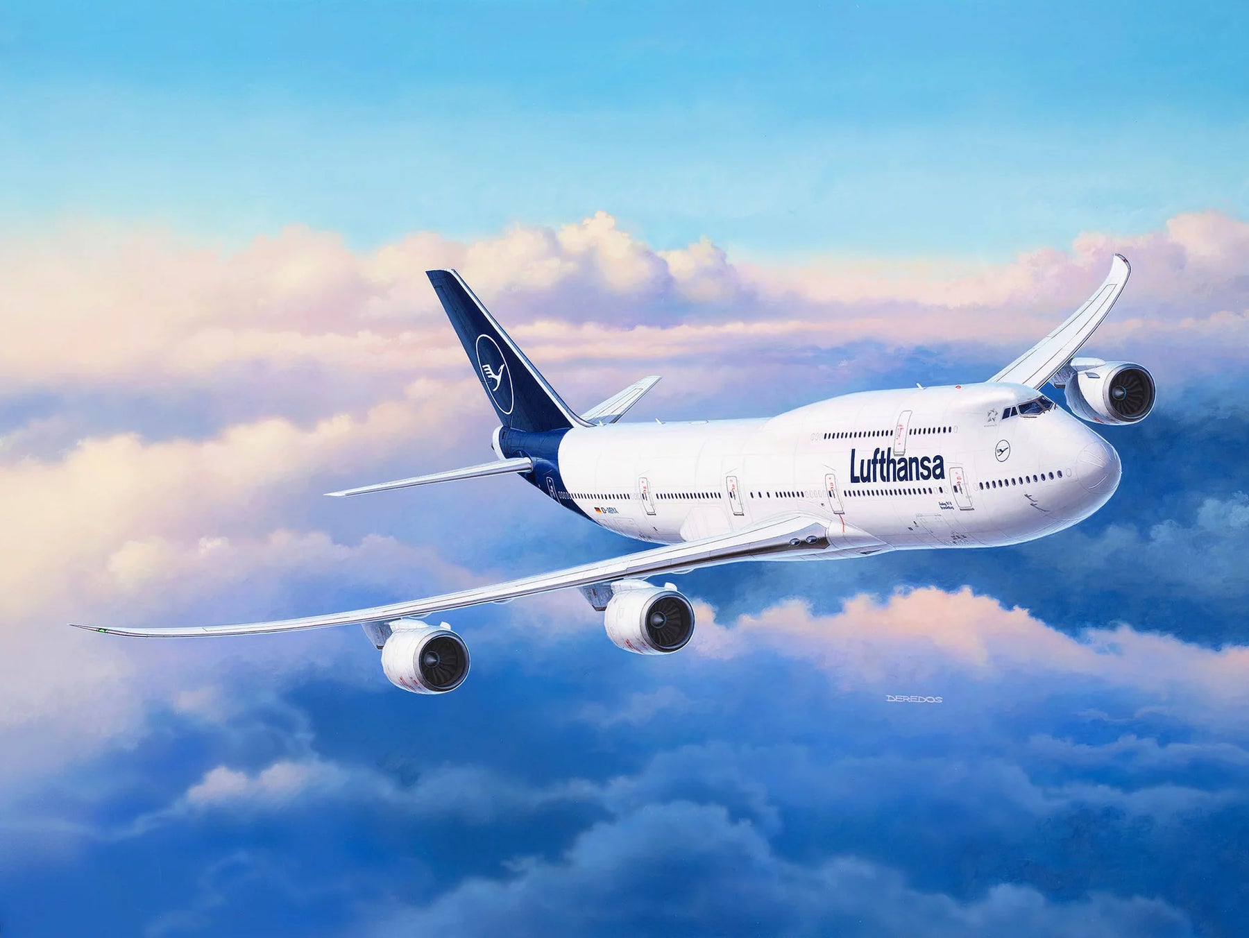 Nuova livrea del Boeing 747-8 "Lufthansa".
