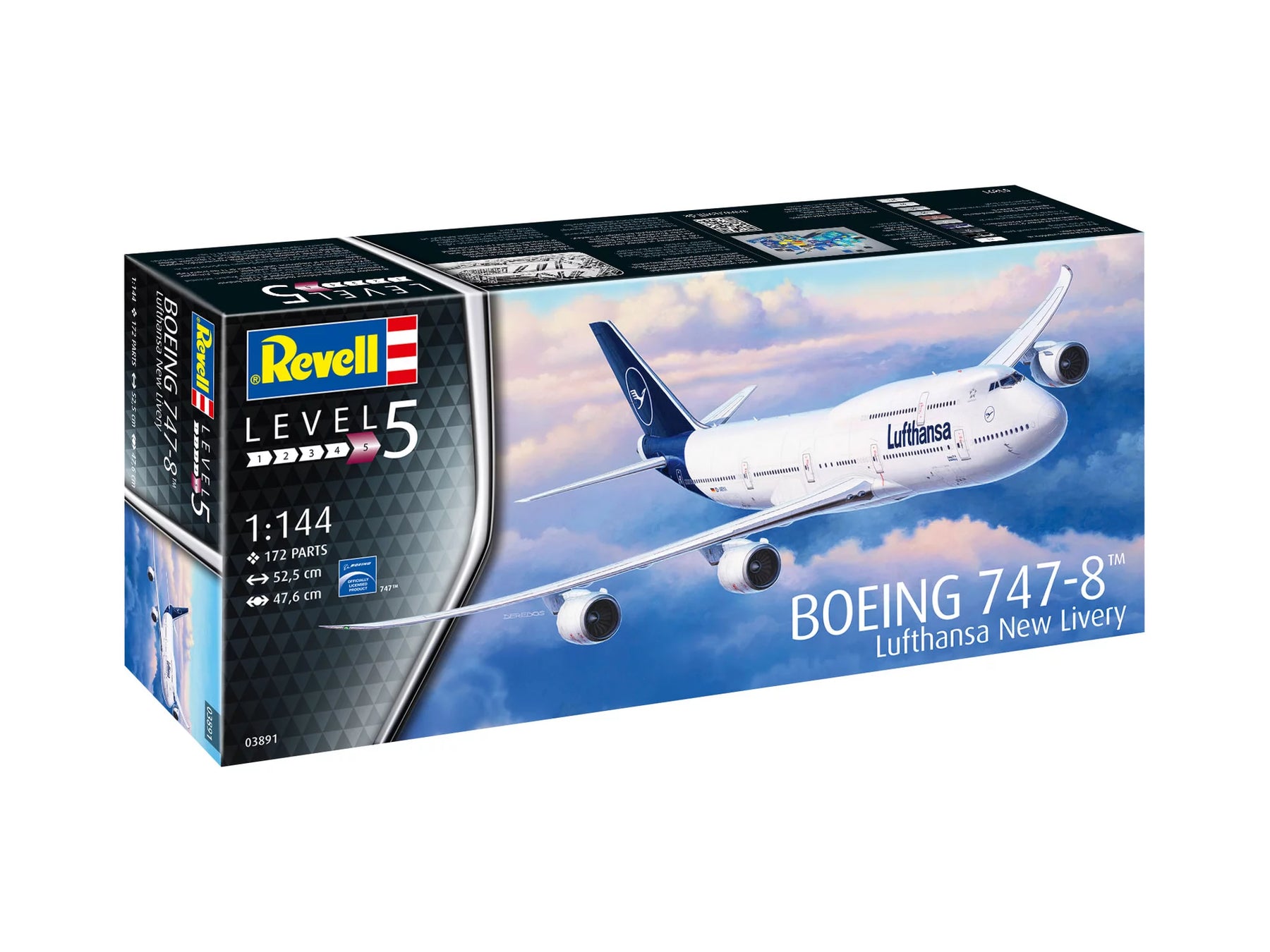Nuova livrea del Boeing 747-8 "Lufthansa".