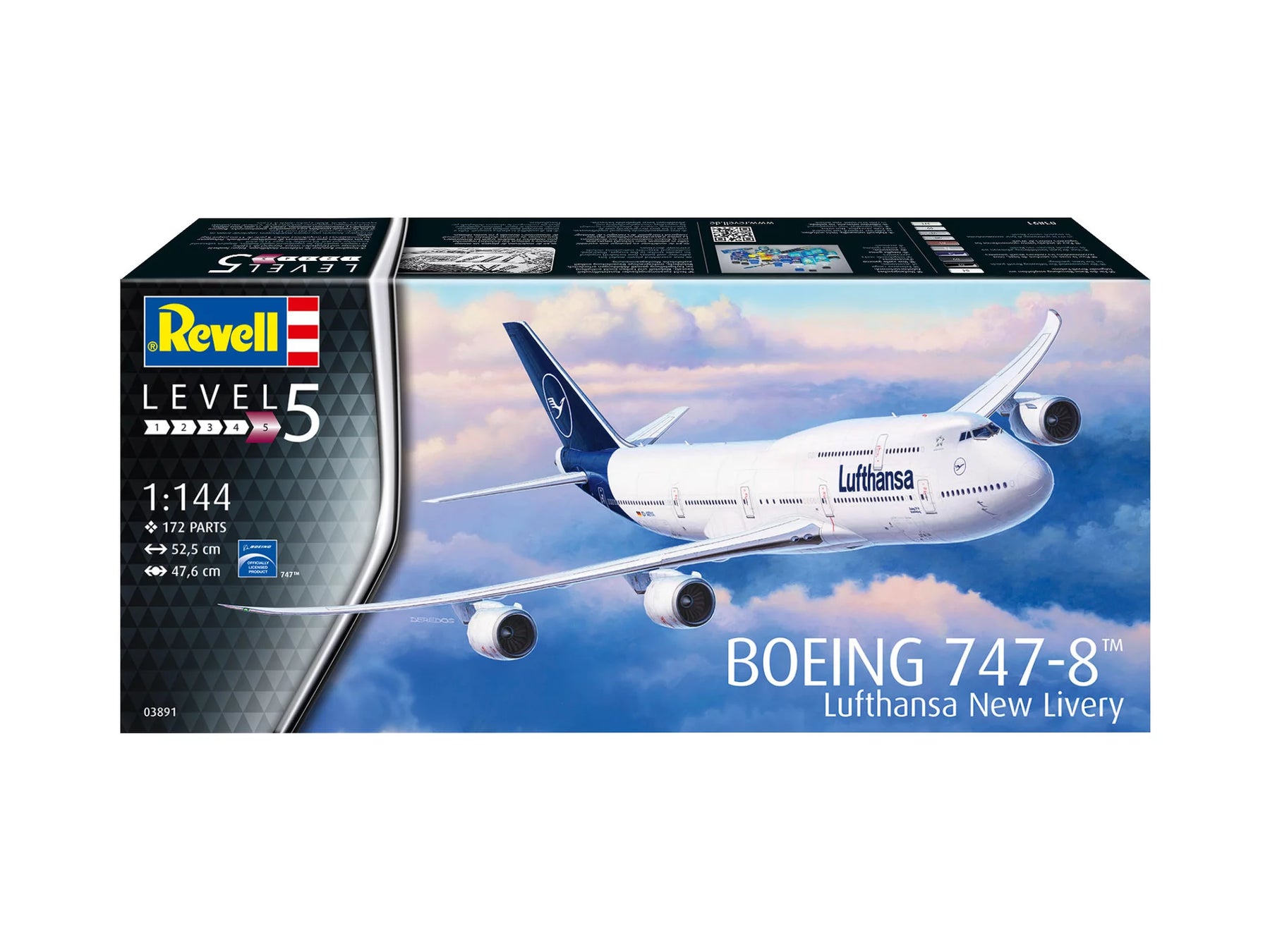 Nuova livrea del Boeing 747-8 "Lufthansa".