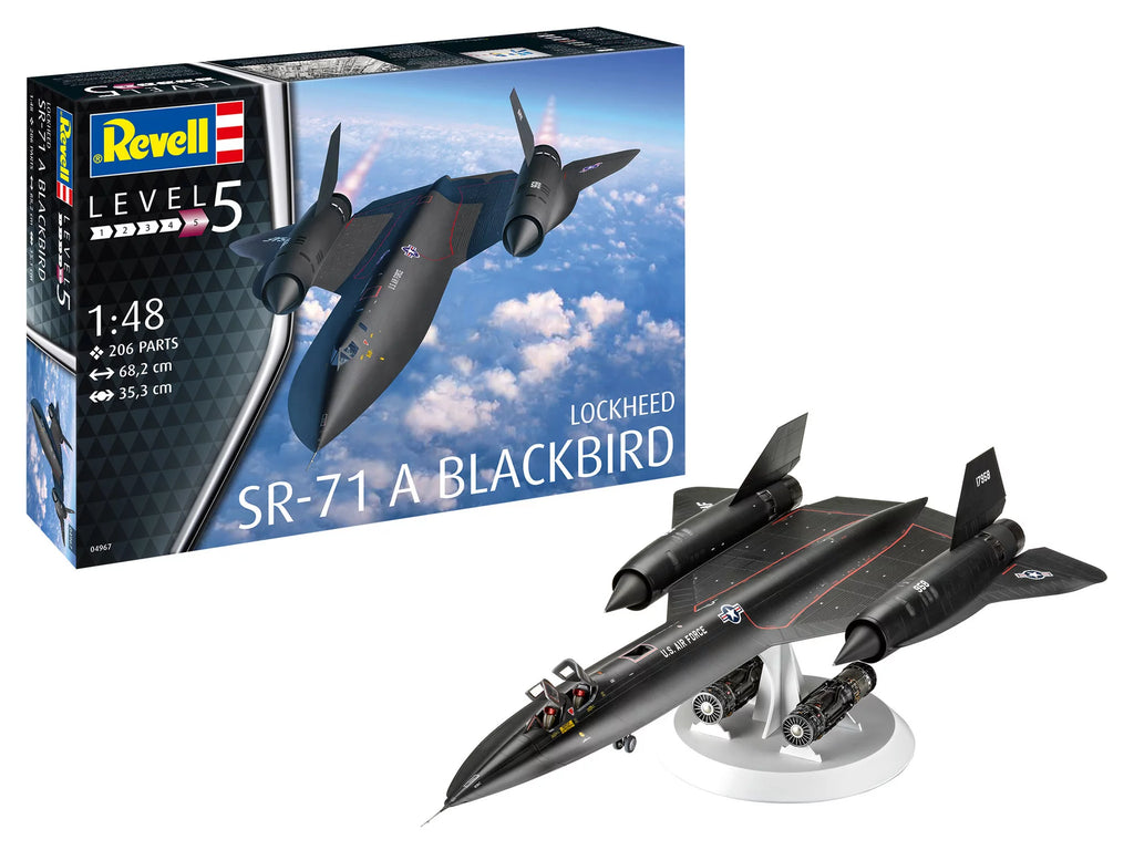 レベル LOCKHEED SR-71 1/72 Amazon.com: Revell 85-5810 SR-71 Blackbird 1:72 Scale 66