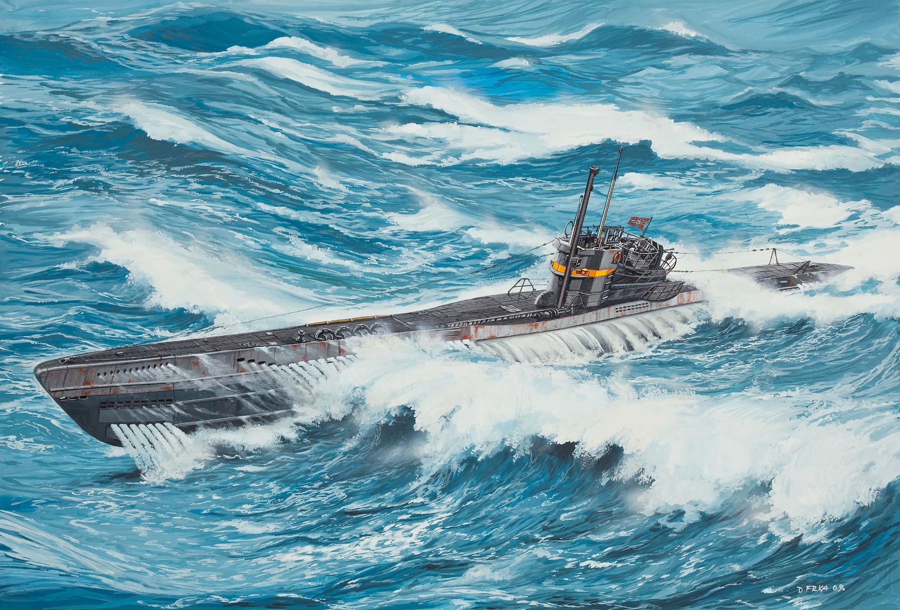 German submarine TYPE VII C-41 "Atlantic Version"