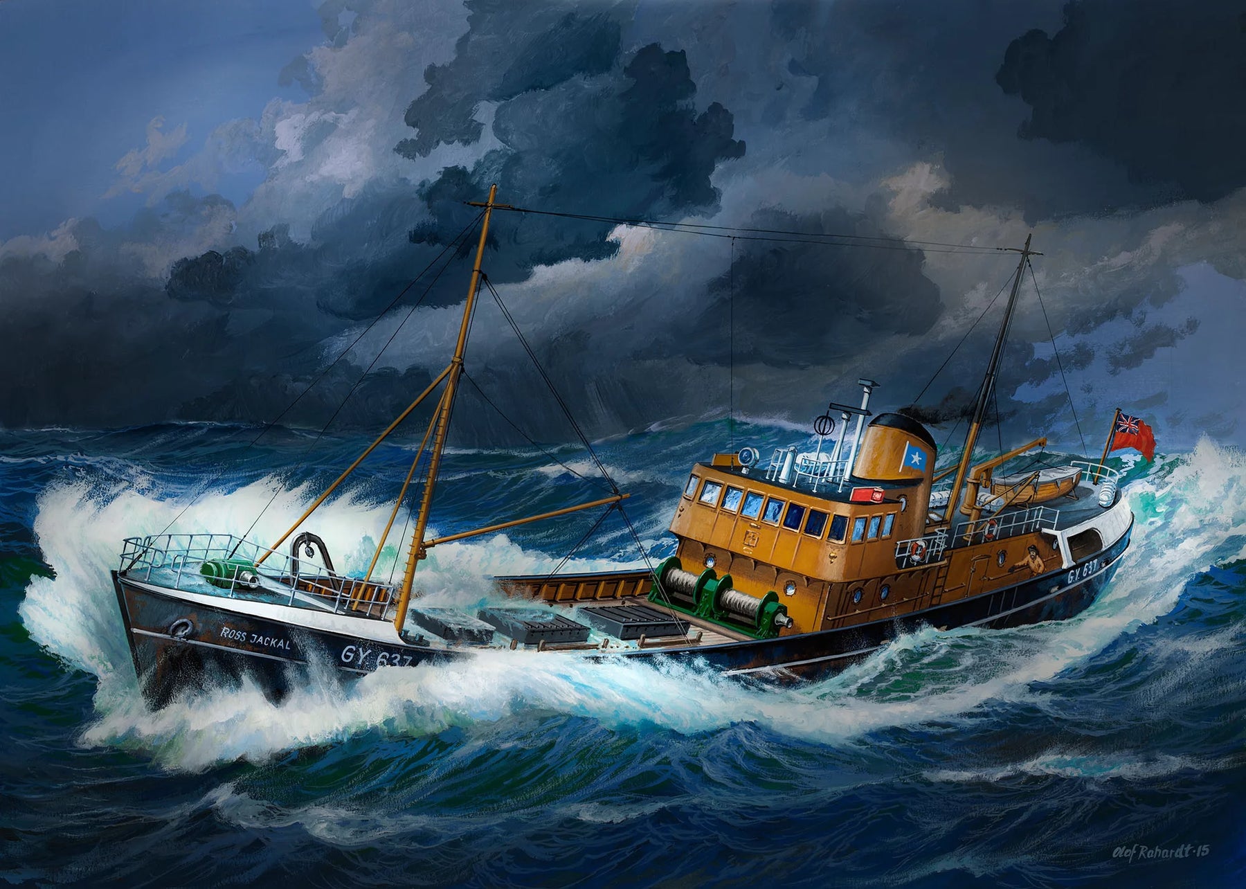 Trawler rybacki na Morzu Północnym