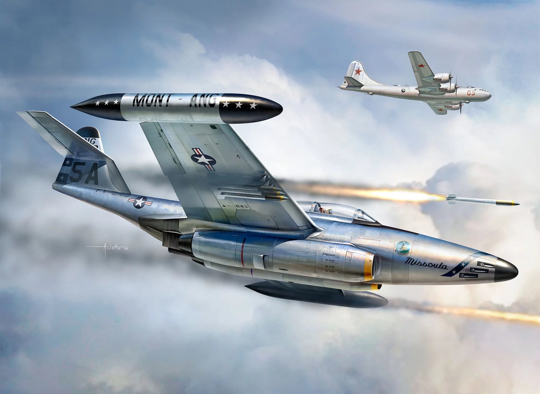 Ajándékkészlet 75. évf. Northrop F-89 Scorpion