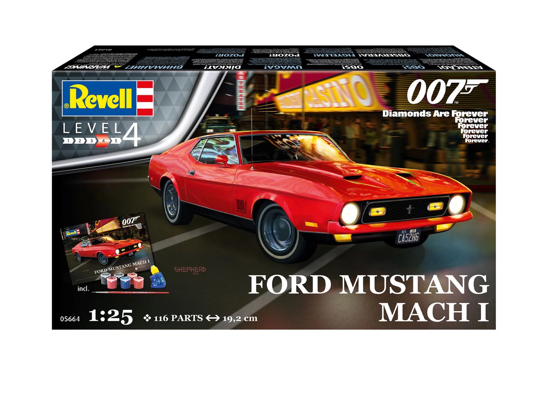 Geschenkset James Bond "Ford Mustang Mach I"