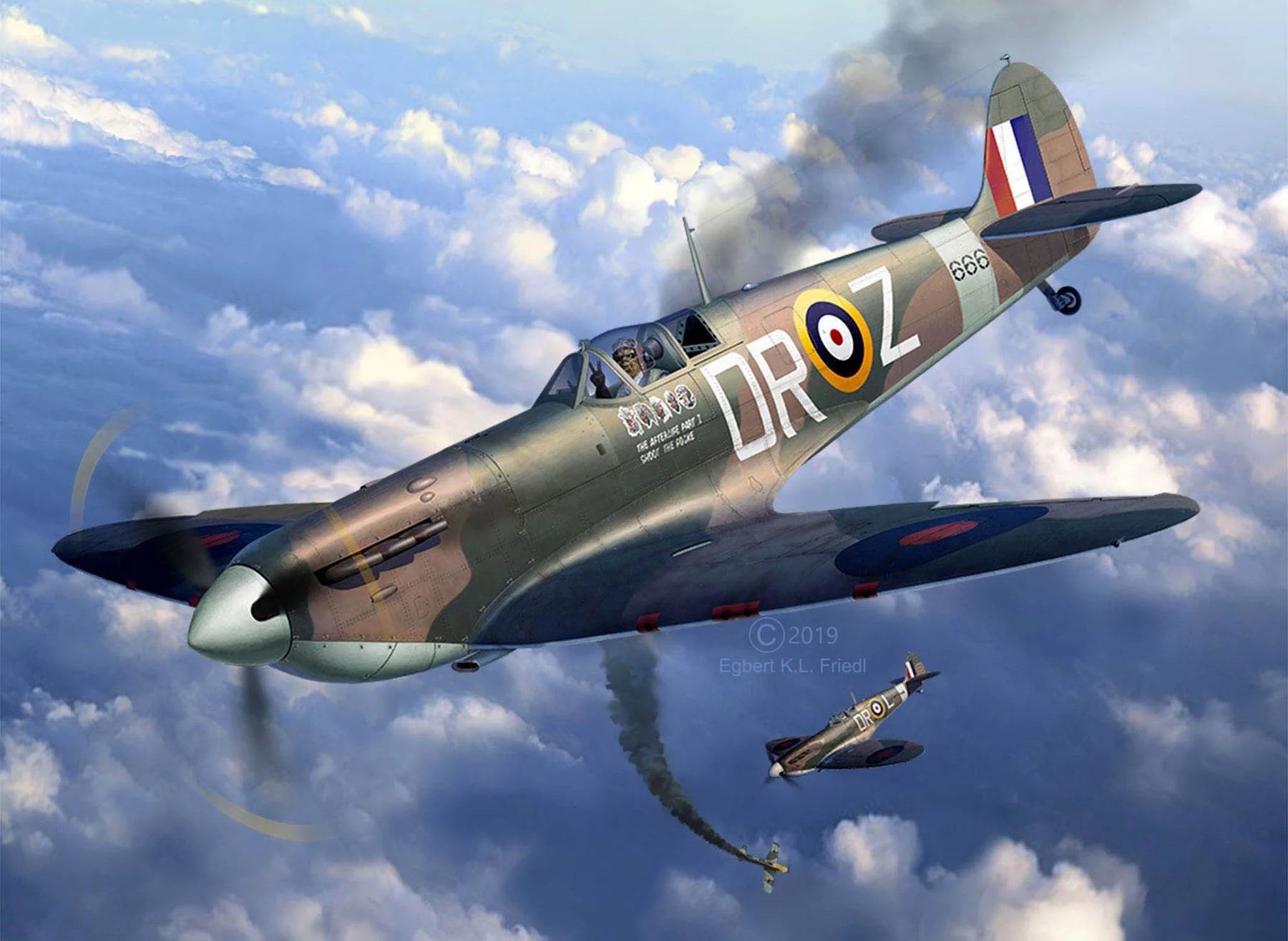 Ajándék szett Spitfire Mk.II "Aces High" Iron Maiden