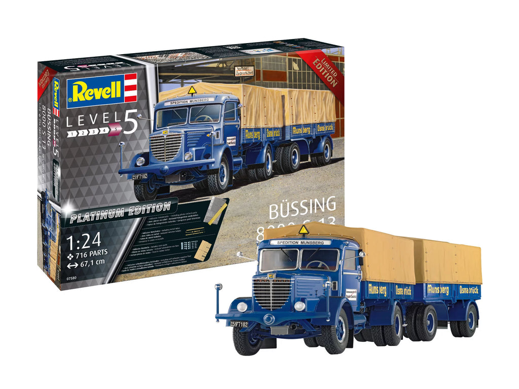 Revell 1/24 ビューシング 8000 S13 Büssing 8000 S 13 with trailer 