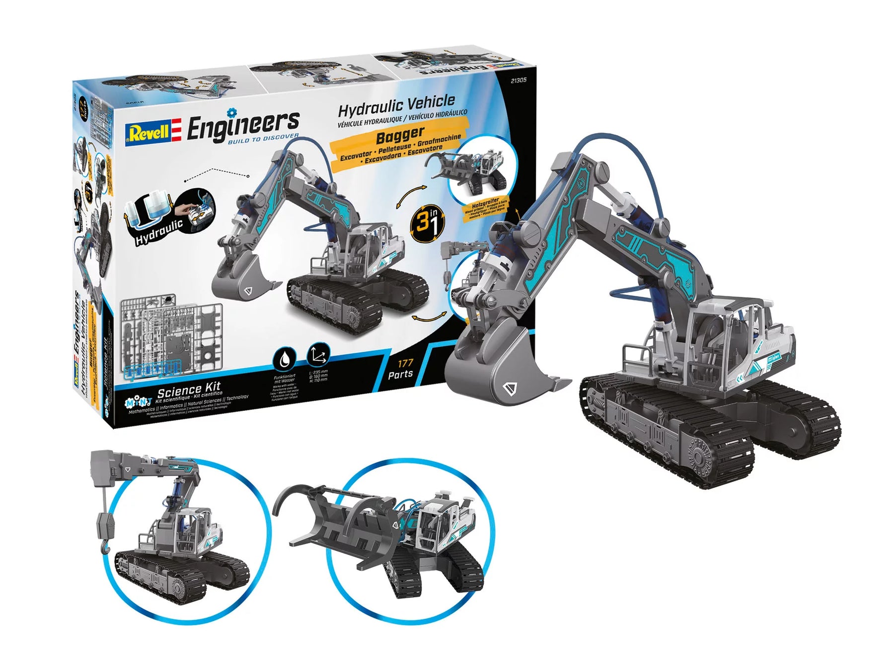 Escavatore idraulico 3in1