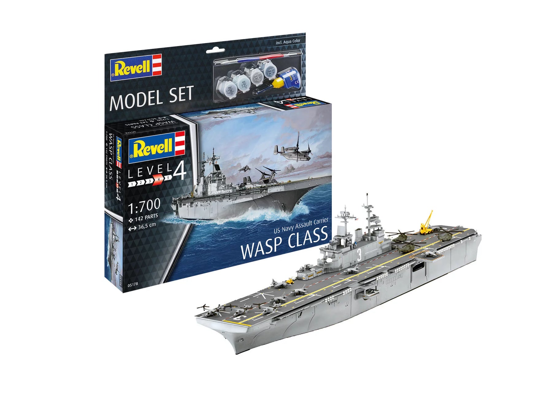 Model Set US Navy Assault Carrier WASP Class