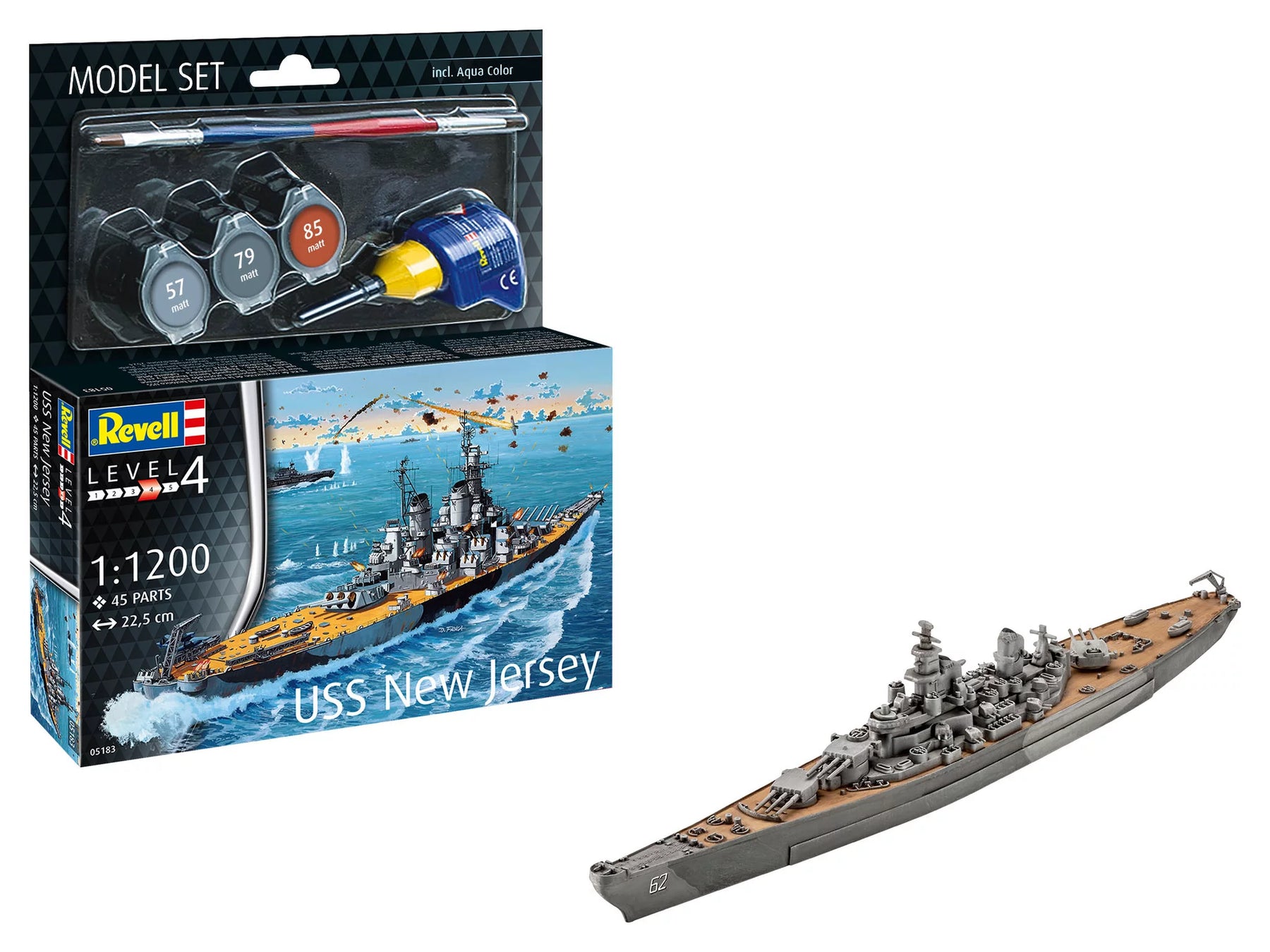 Model Set Battleship USS New Jersey
