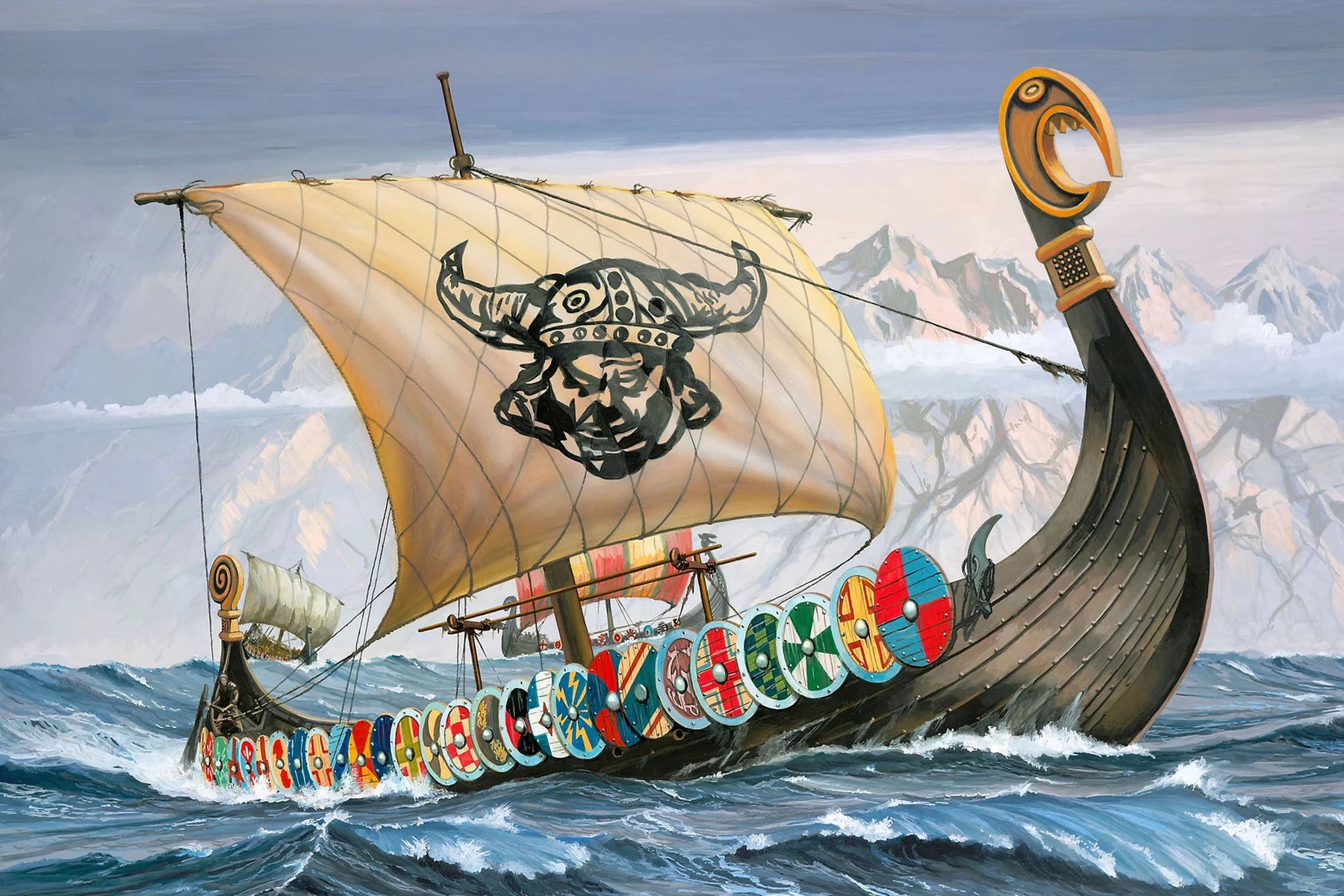 Modelset Vikingschip