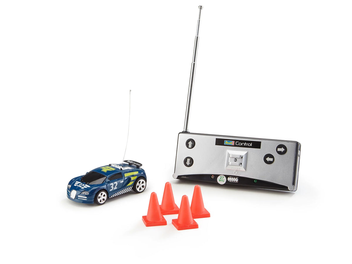 Mini macchina da corsa RC, blu