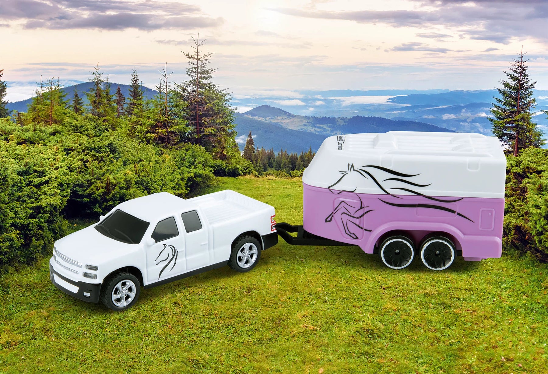 Miniauto RC "Rimorchio per cavalli"