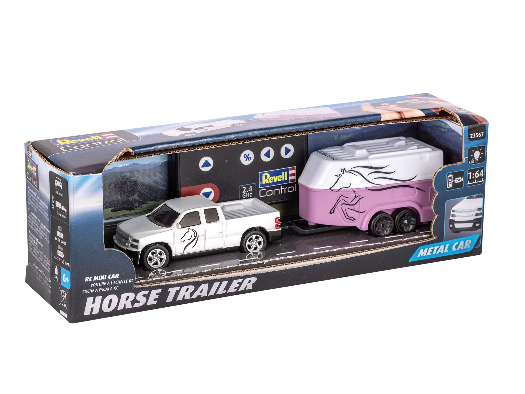 Miniauto RC "Rimorchio per cavalli"