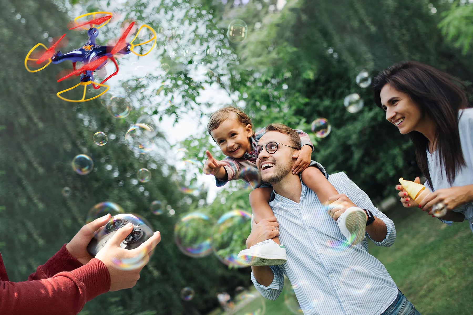 RC-quadcopter “Bubblecopter”