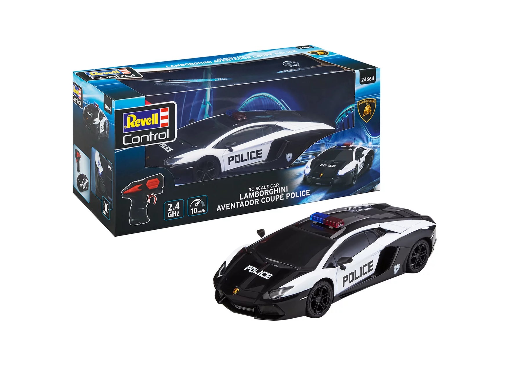 RC Escala Coche Lamborghini Aventador Coupé Policía