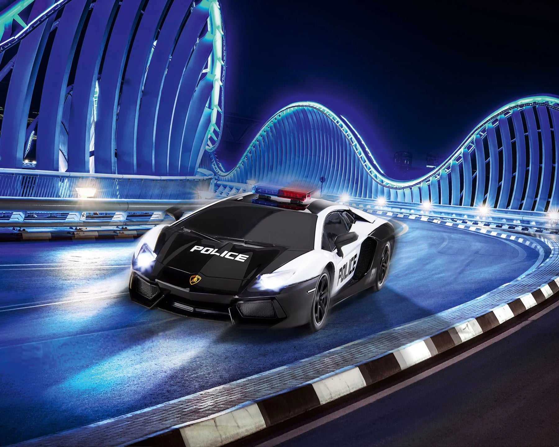 RC Escala Coche Lamborghini Aventador Coupé Policía