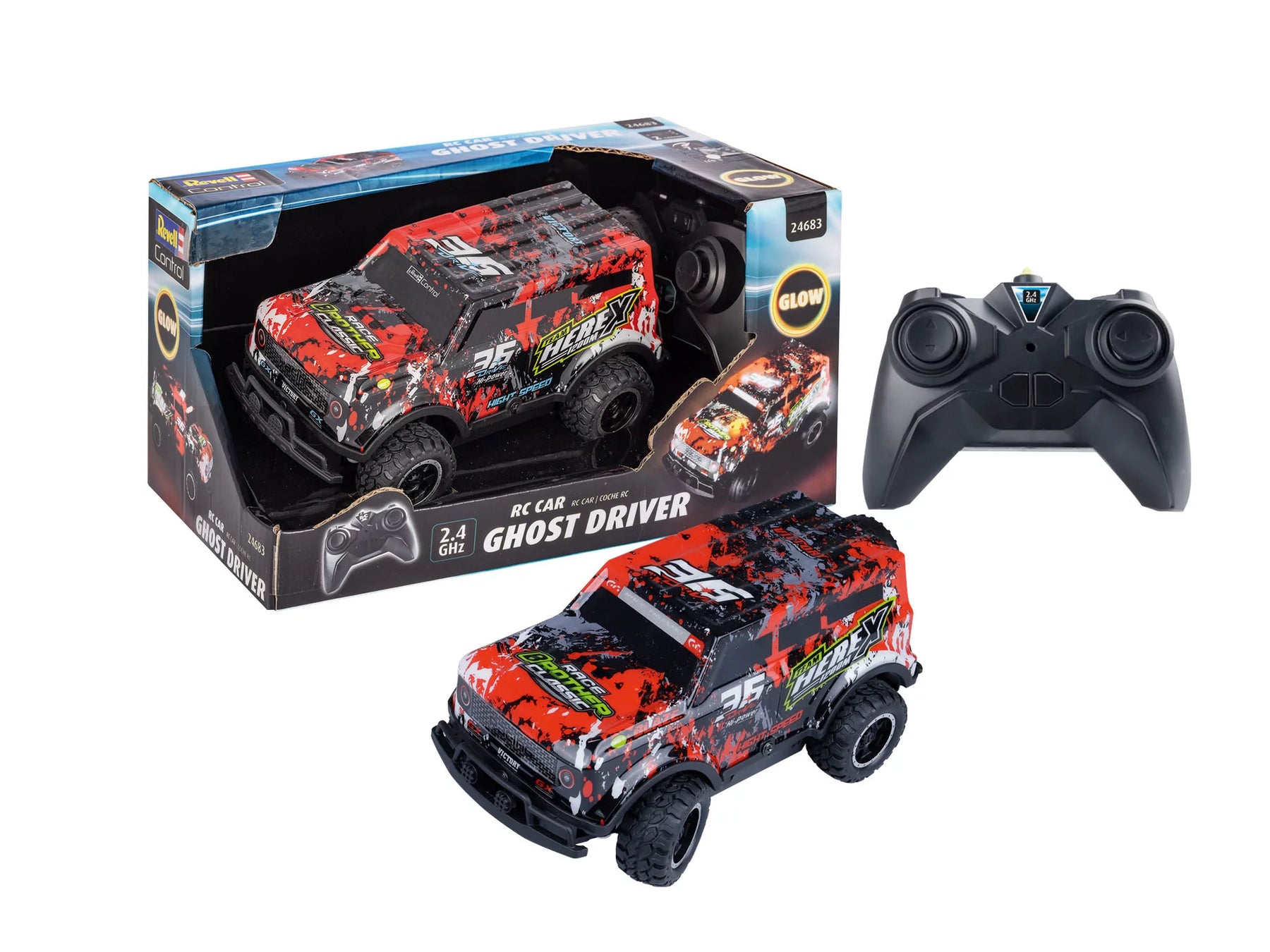 RC Car Ghost Driver (Rot)