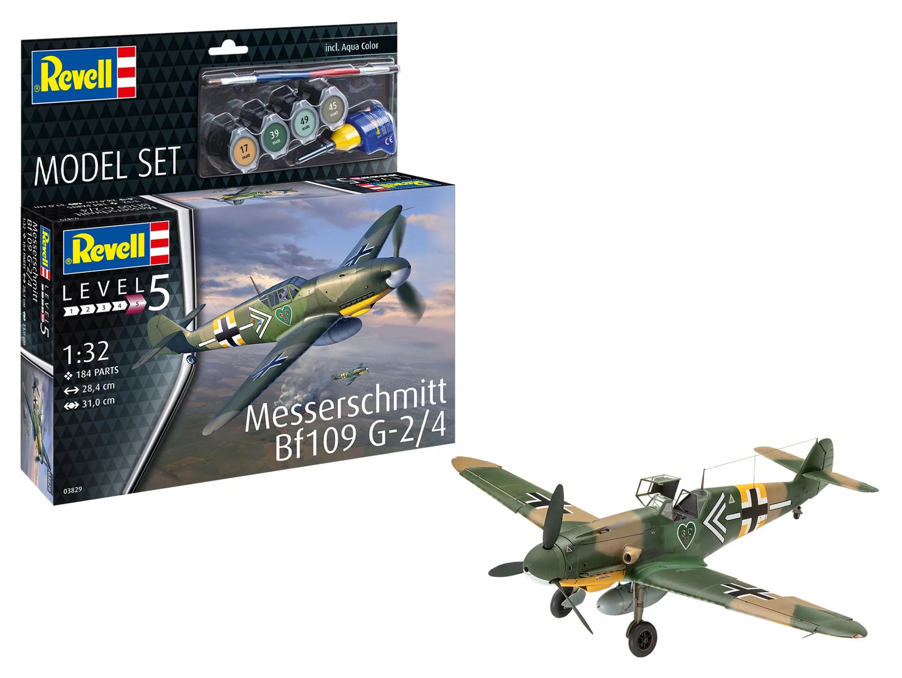 Modelset Messerschmitt Bf109 G-2-4