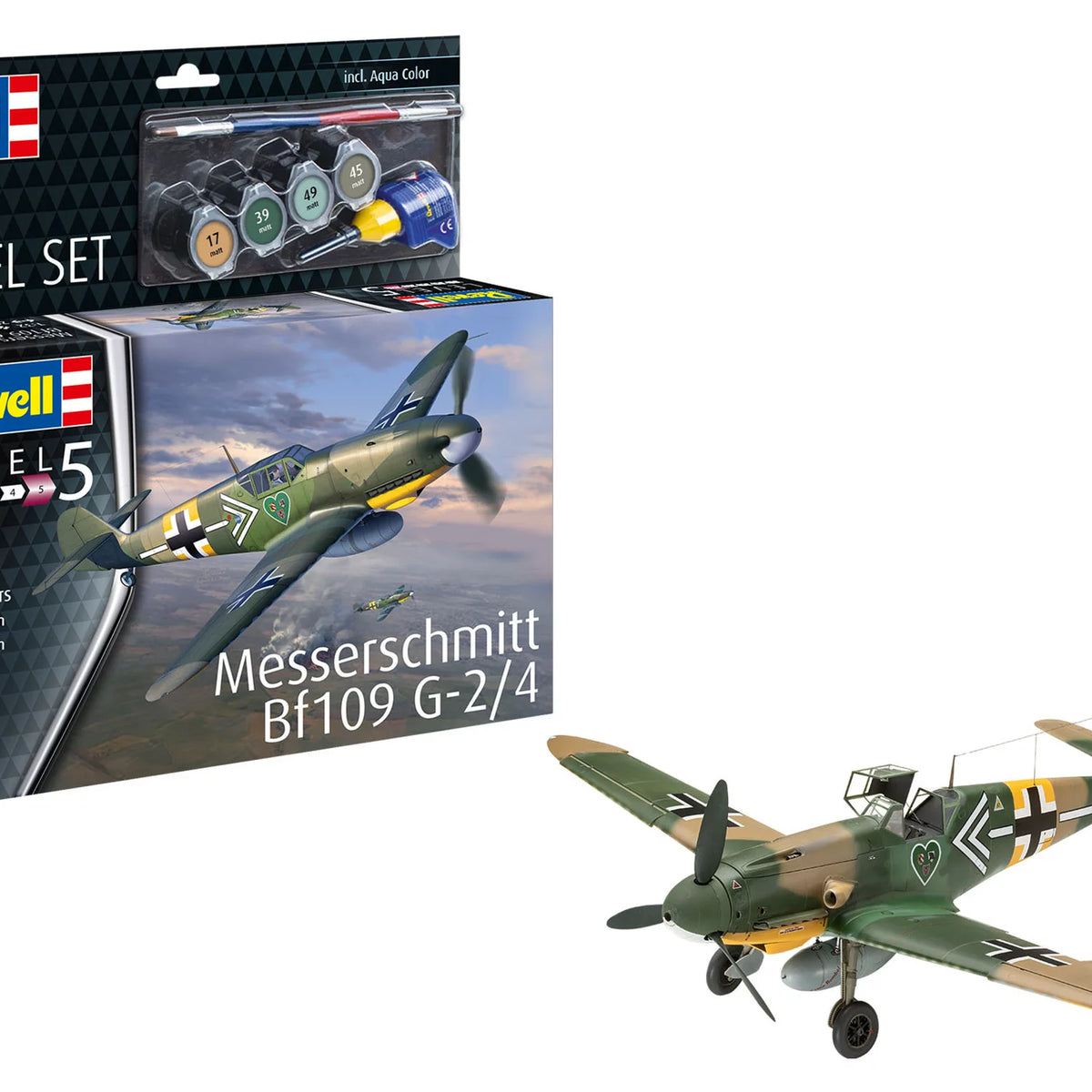 ハセガワ Revell 2箱セット Model Set Messerschmitt Bf109 G-2/4