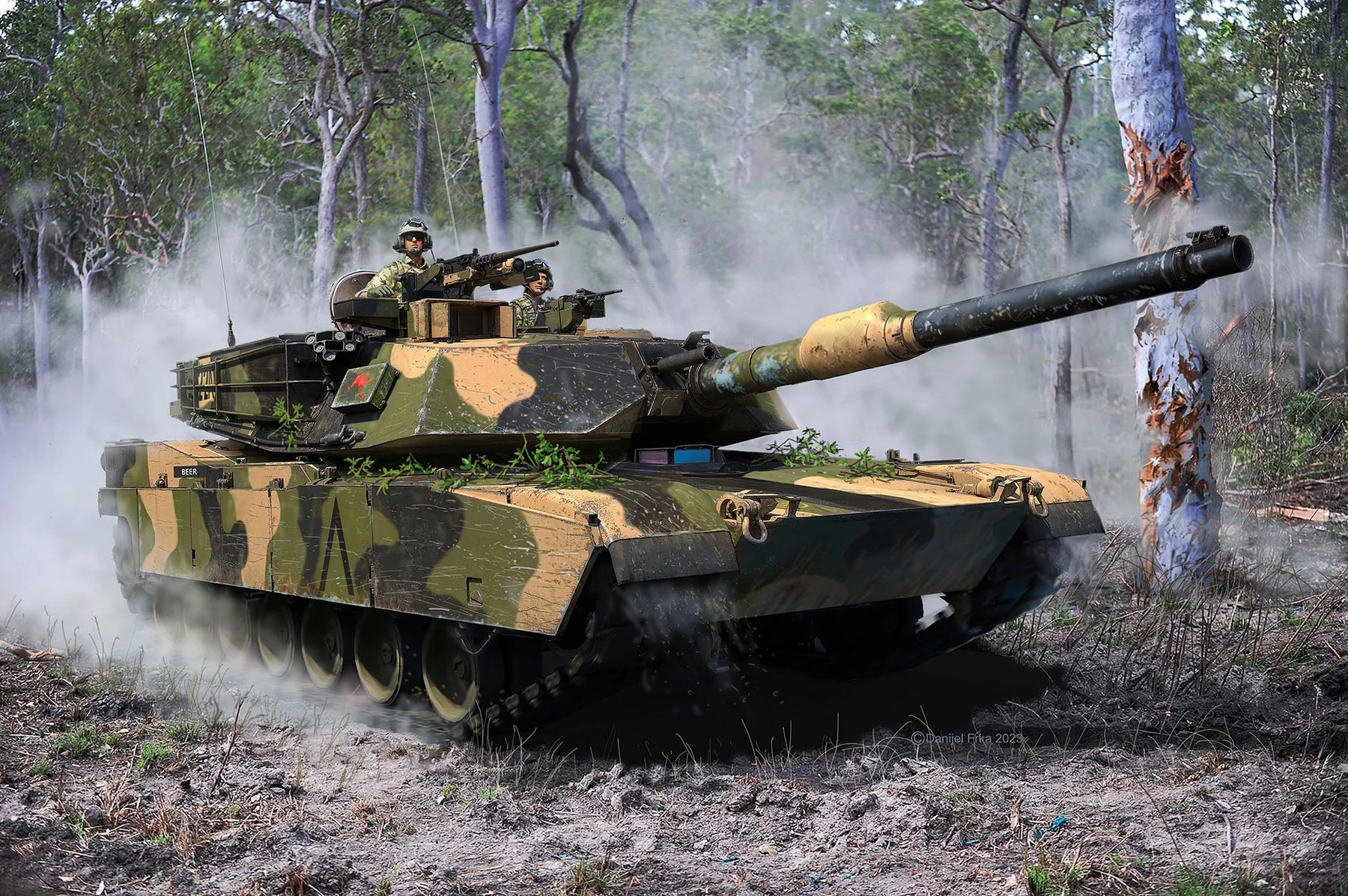 Ensemble de modèles M1A1 AIM(SA)- M1A2 Abrams